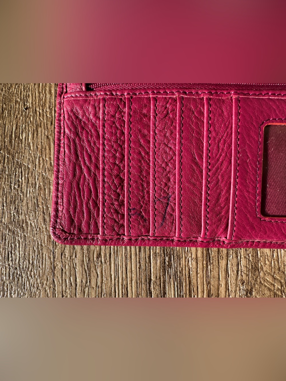 Fossil Sophia Pebble Leather Crossbody Wallet Bag โ Raspberry Pink - Picture 7 of 8